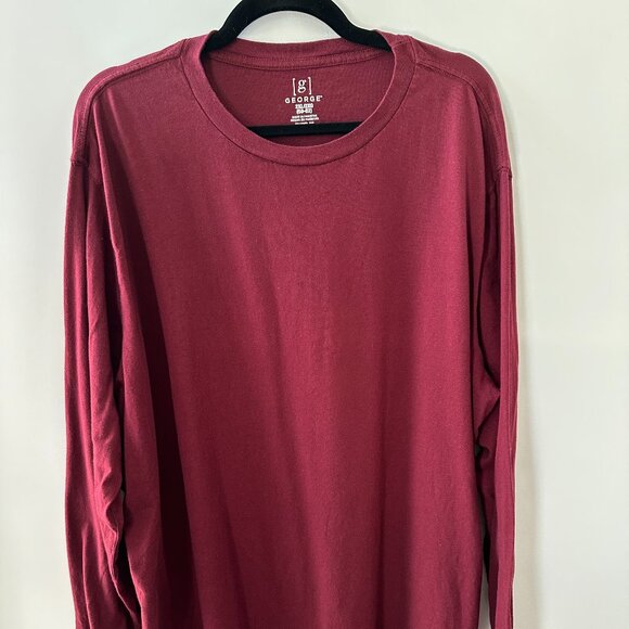 George Other - Red XXL George Long Sleeve Tee Shirt  100% Cotton